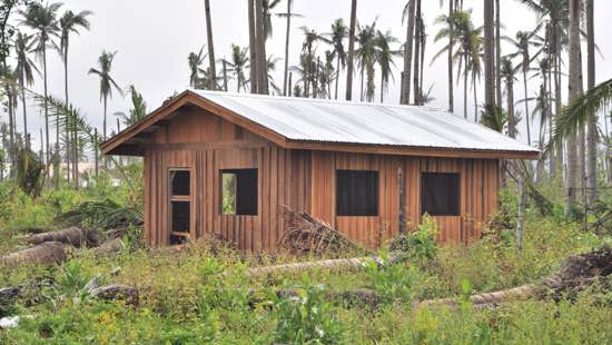 One of the 200 community homes built by Liberty in response to Typhoon Haiyan.